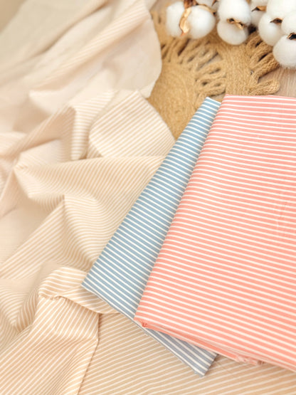 Cotton Twill Pastel Stripes