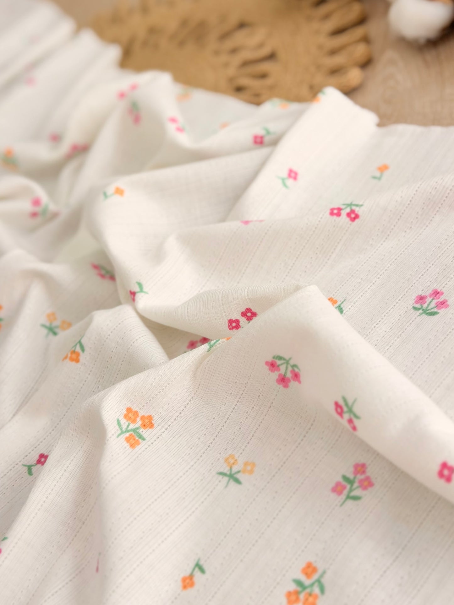 Printed Cotton Jersey Wildflower Sprinkle