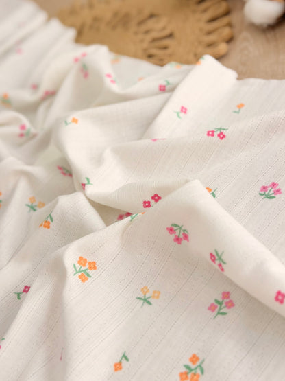 Printed Cotton Jersey Wildflower Sprinkle