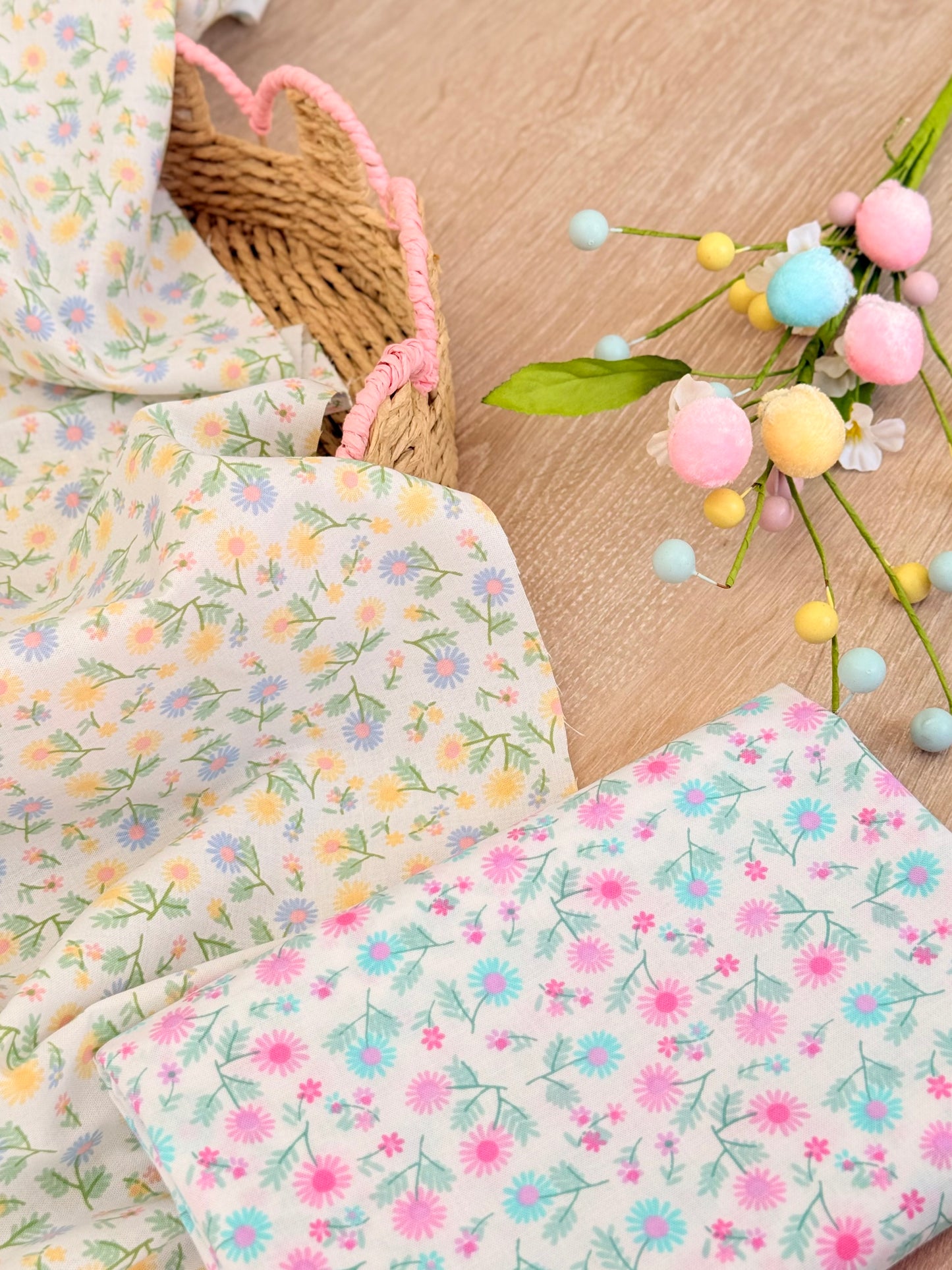 Printed Cotton Pastel Meadow