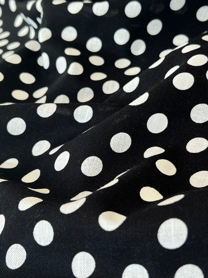 Printed Linen Small Dot