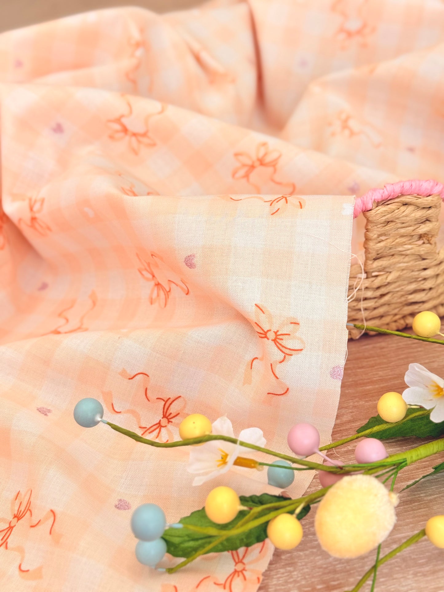 Printed Cotton Shiny Ribbons