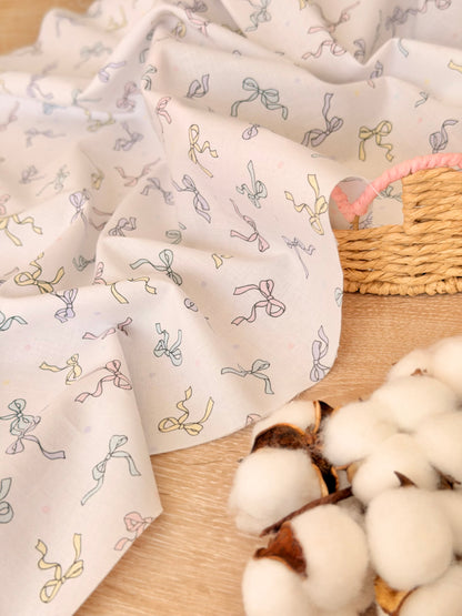 Printed Cotton Pastel Ribbons