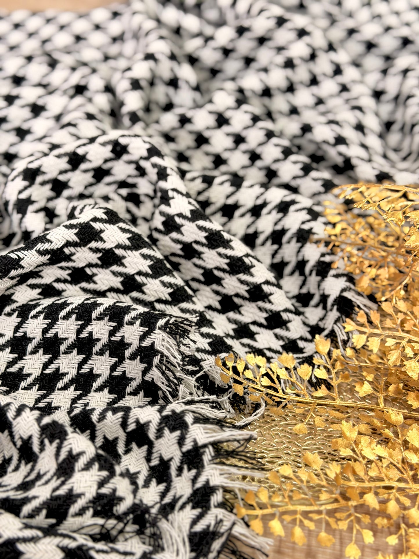 Tweed Houndstooth Noir
