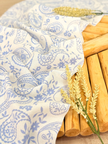Artisanal Printed Linen Rustic Whispers