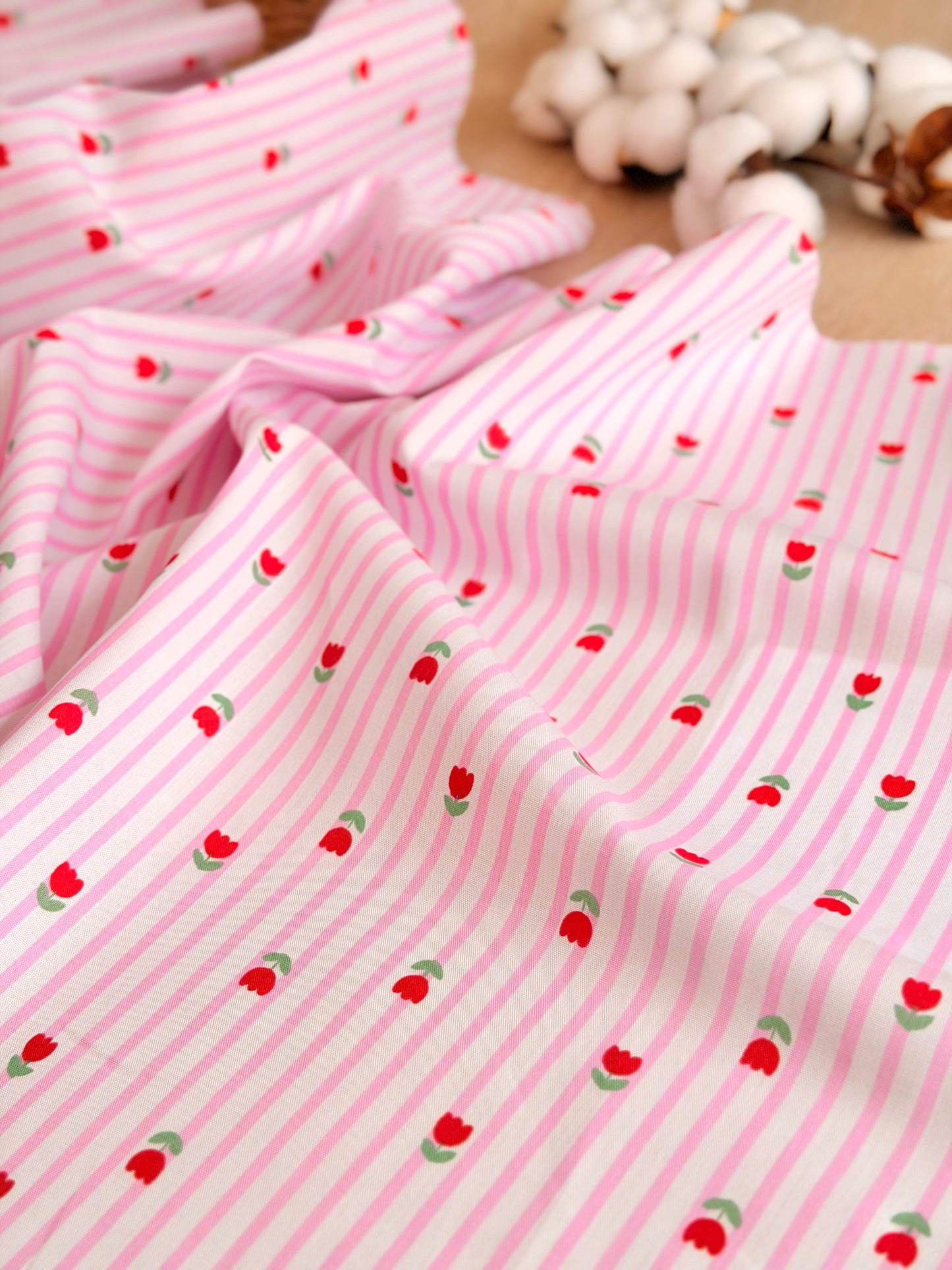 Printed Cotton Tulip Lane