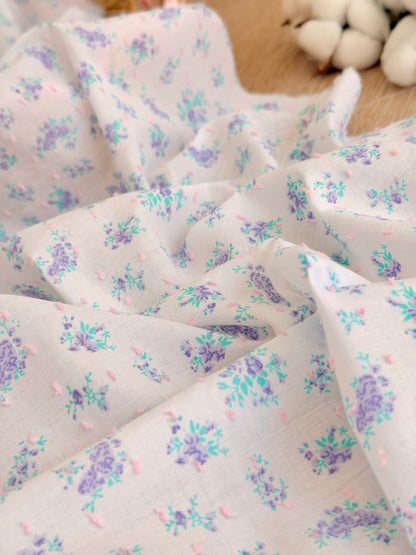 Printed Plumeti Cotton Lilac Meadow