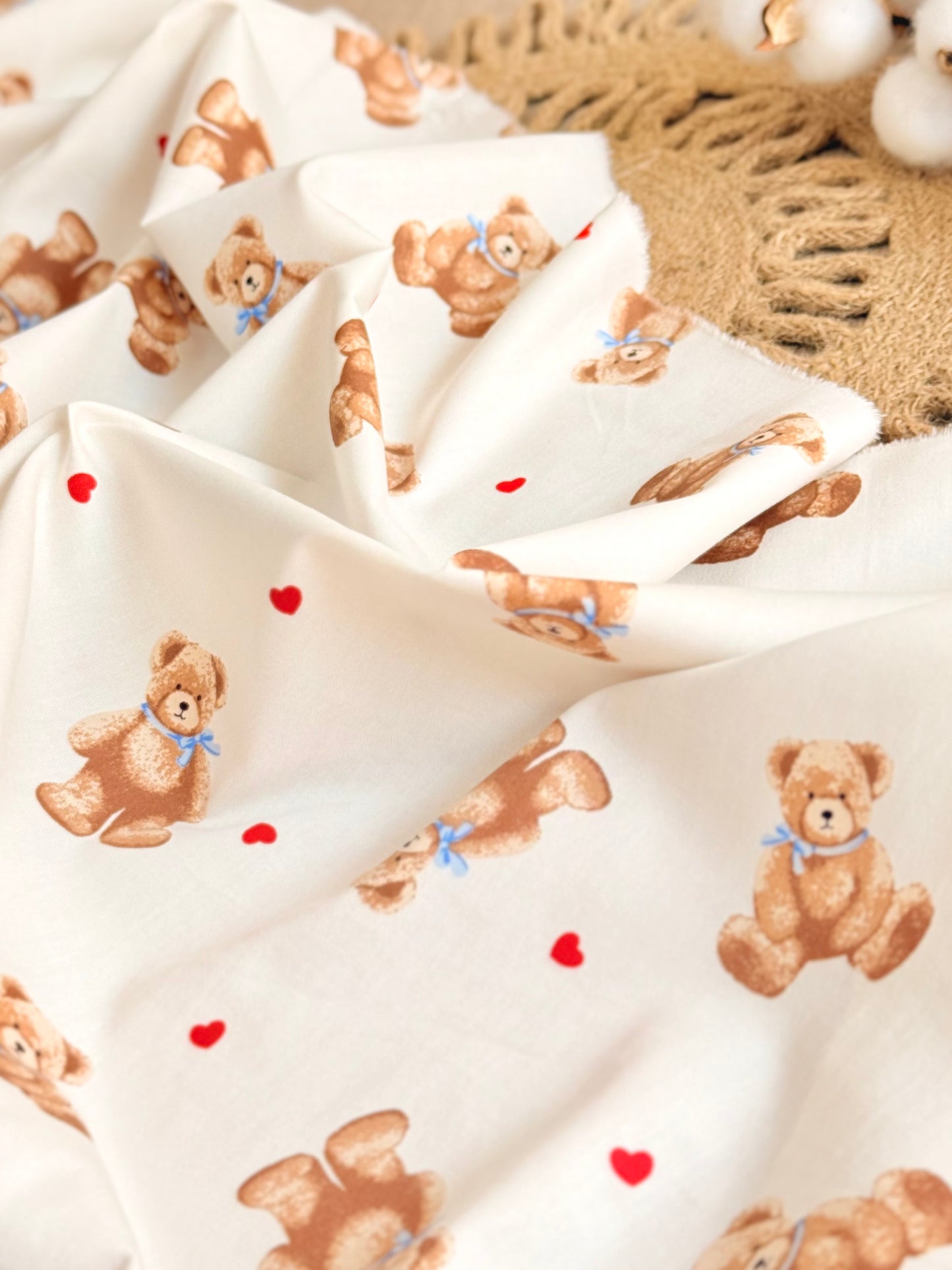 Cotton Twill Teddy Hugs