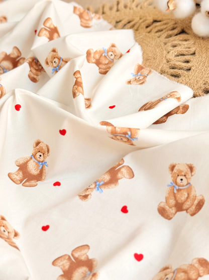 Cotton Twill Teddy Hugs