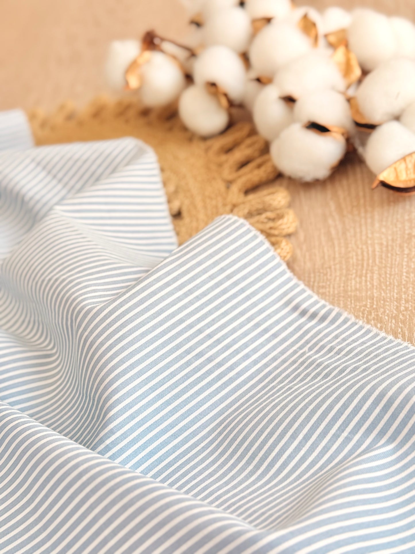 Cotton Twill Pastel Stripes
