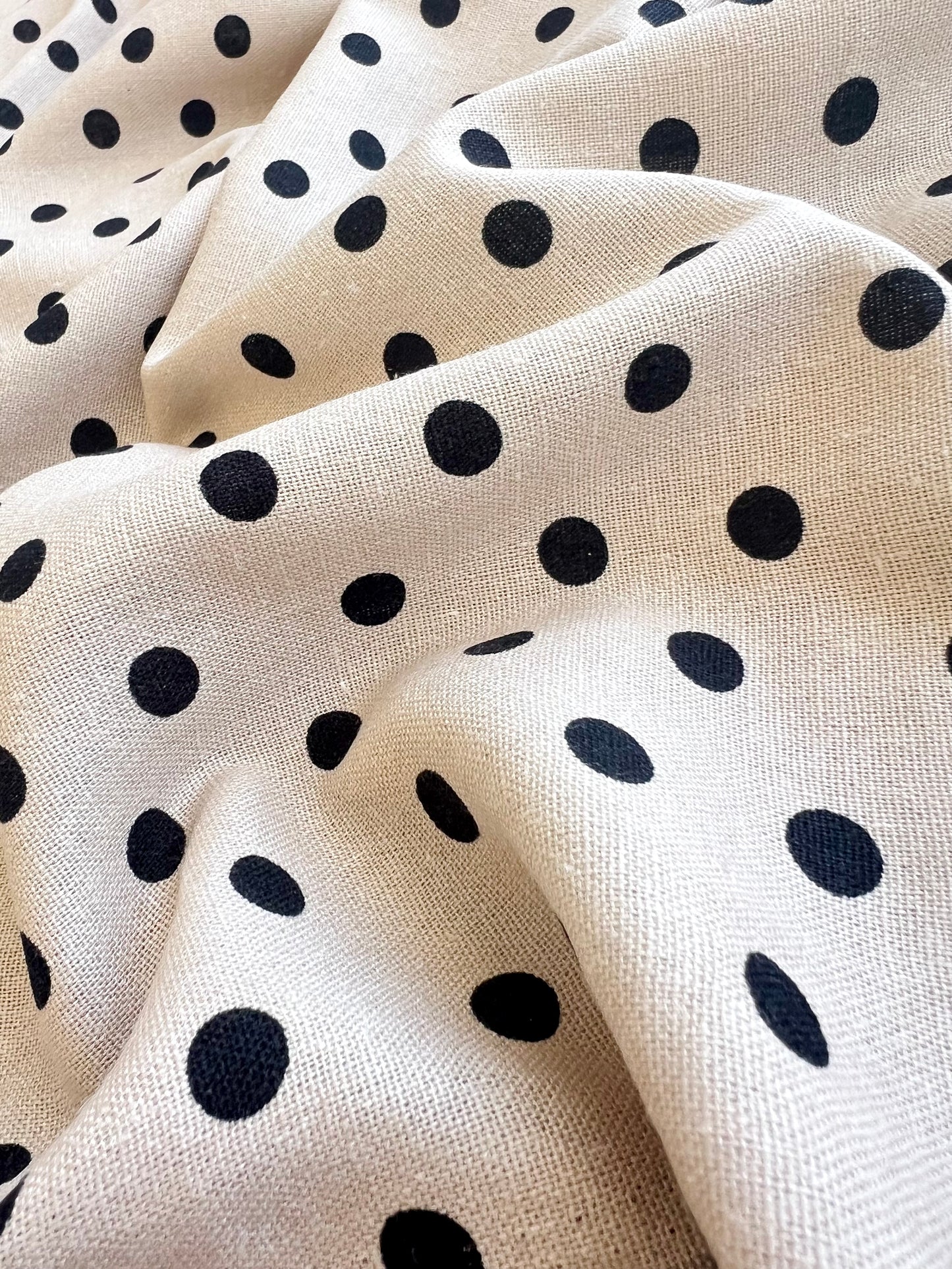 Printed Linen Dots