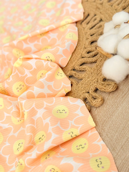 Printed Rib Happy Bloom