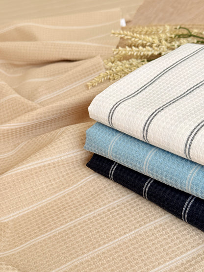 Waffle Fabric Coastal Texture