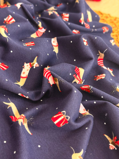 Interlock Winter Dachshunds
