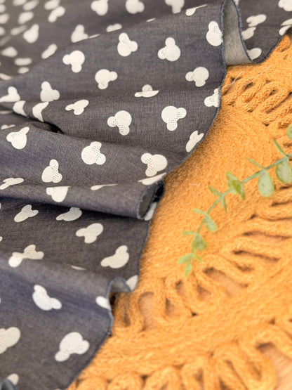 Printed Denim Mini Mouse