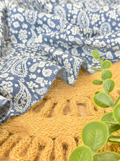 Printed Denim Bandana