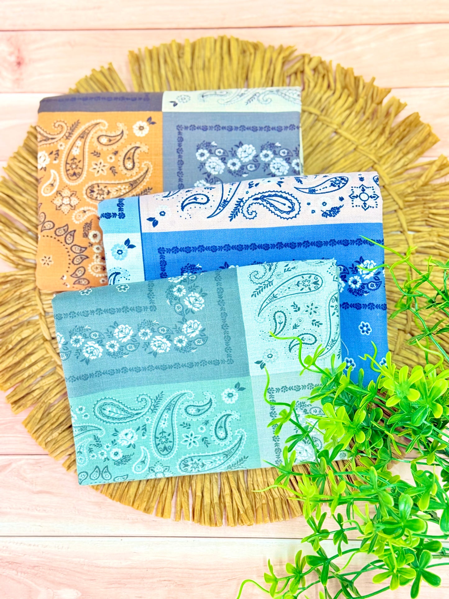 Printed Linen Bandana Bloom