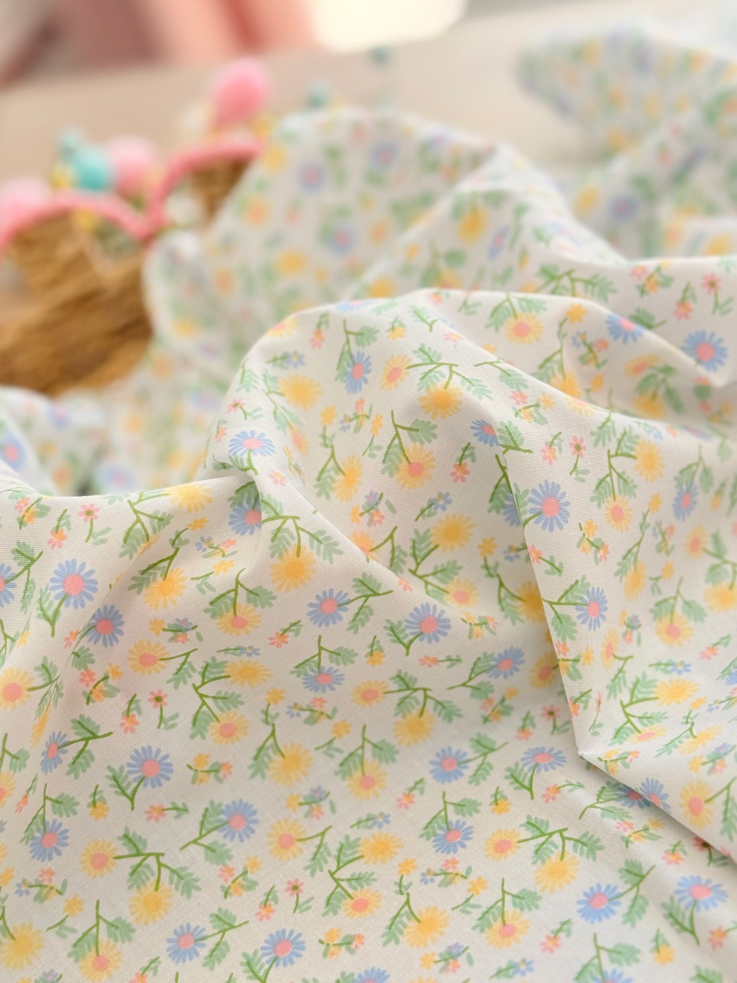 Printed Cotton Pastel Meadow
