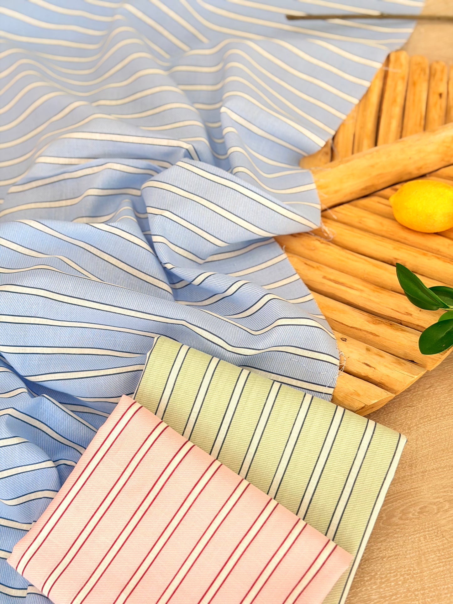 Printed Linen Stripes 22