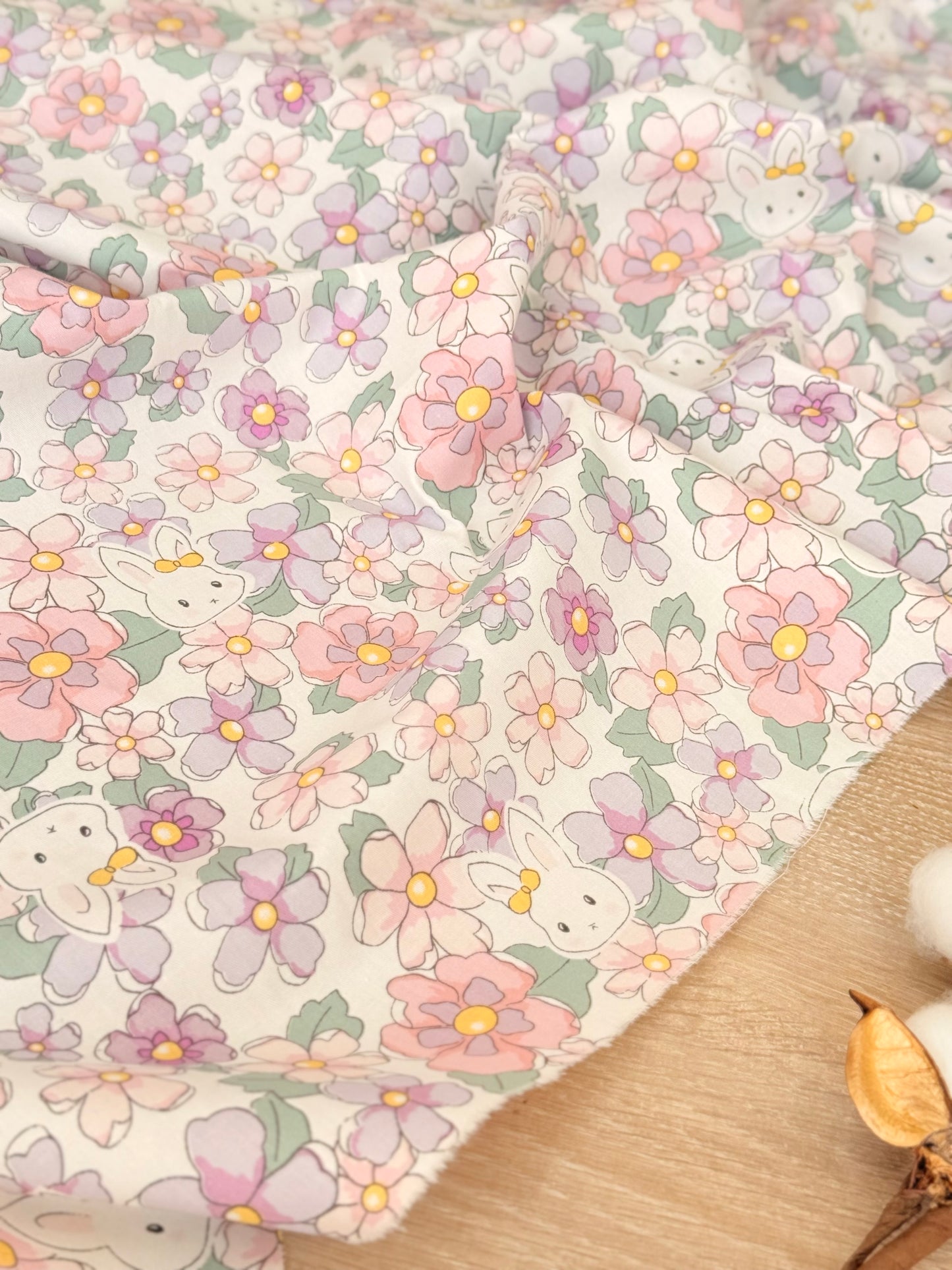 Cotton Twill Bunny Garden