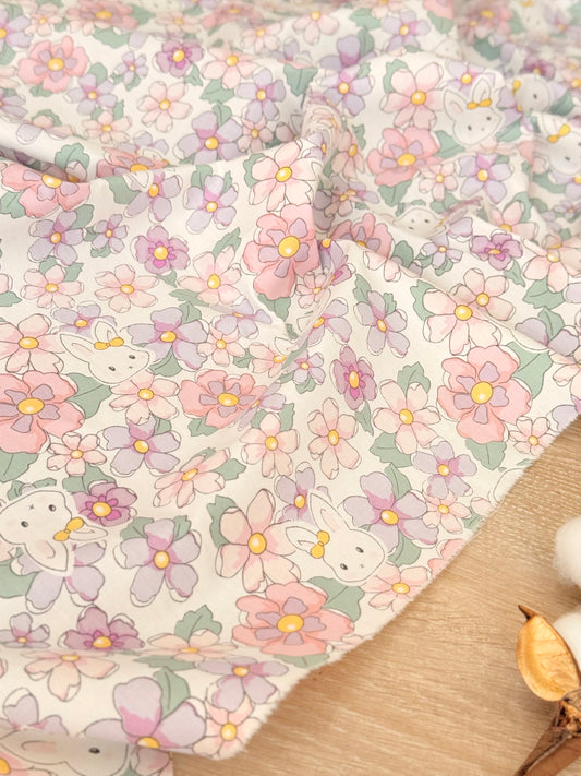 Cotton Twill Bunny Garden