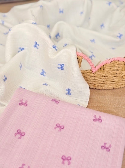 Printed Cotton Jersey Little Bows