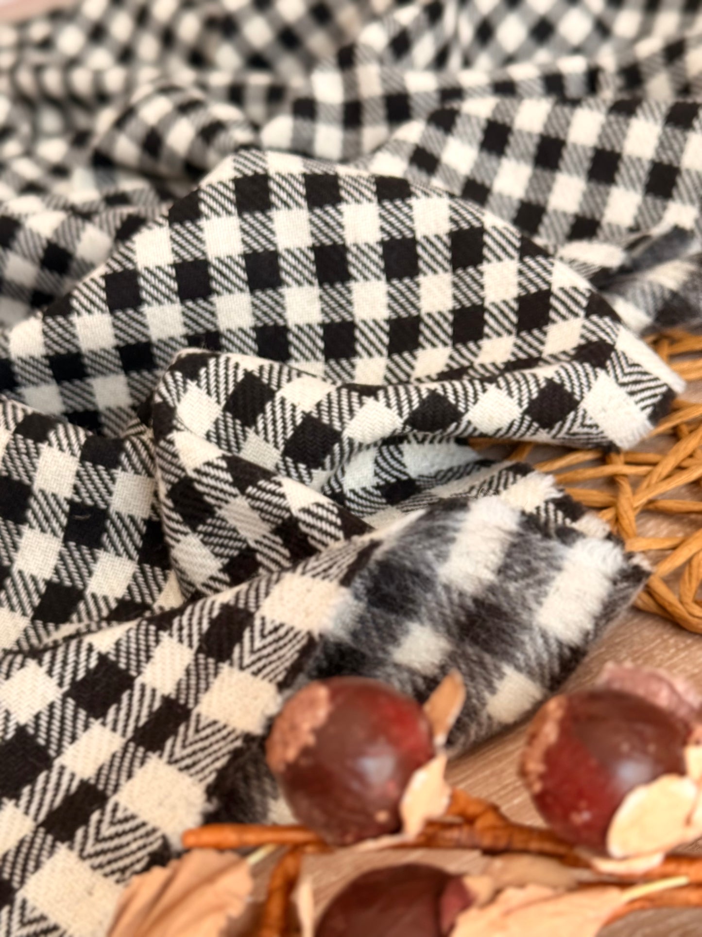 Paño de Lana Classic Gingham Noir