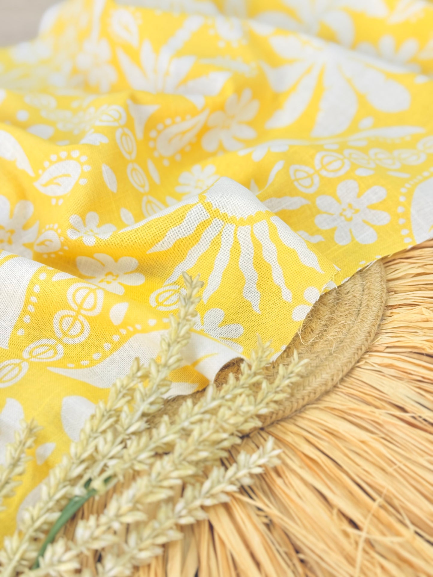 Printed Linen Sunlit Heritage