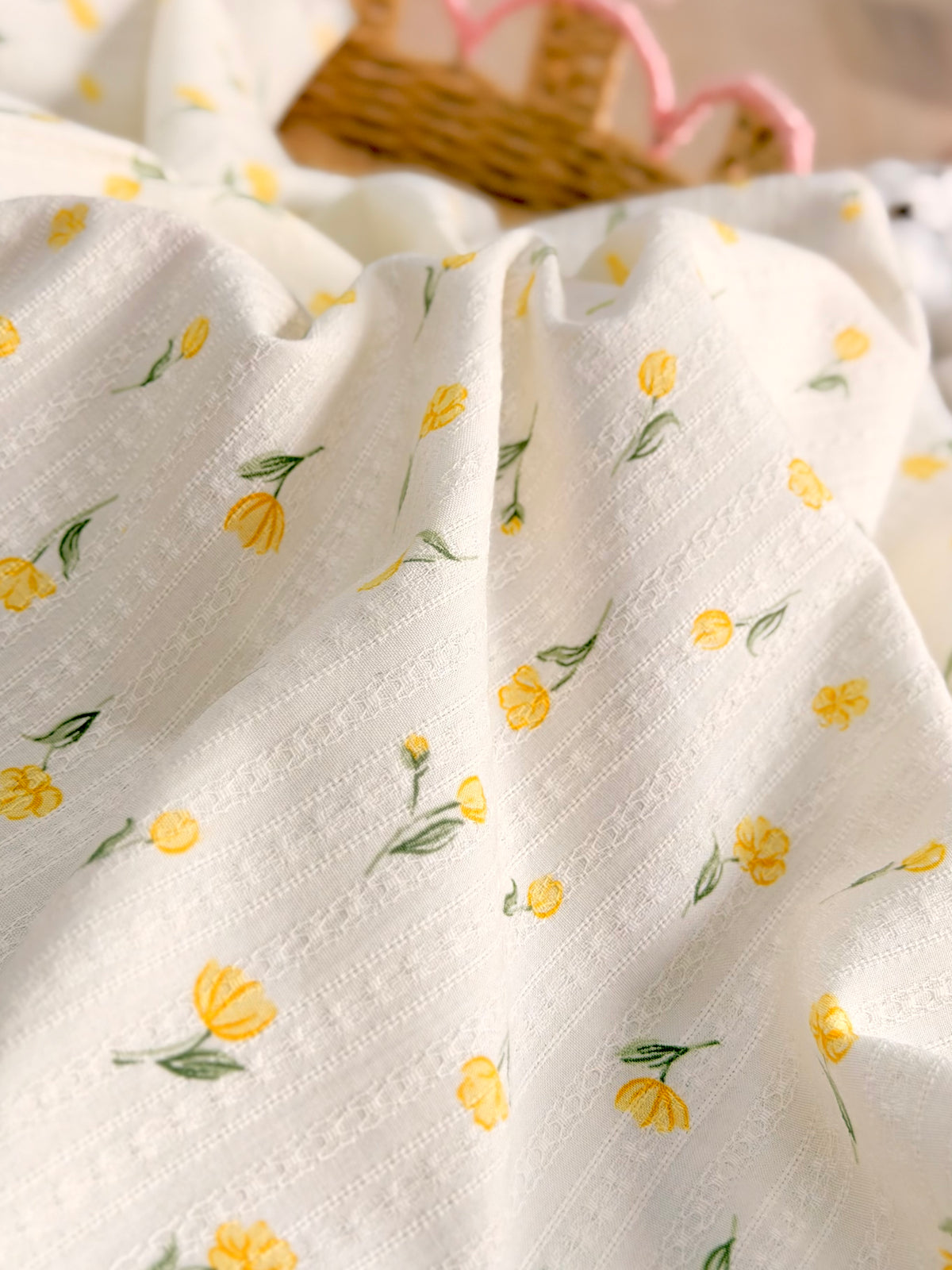 Embroidered Cotton Buttercup
