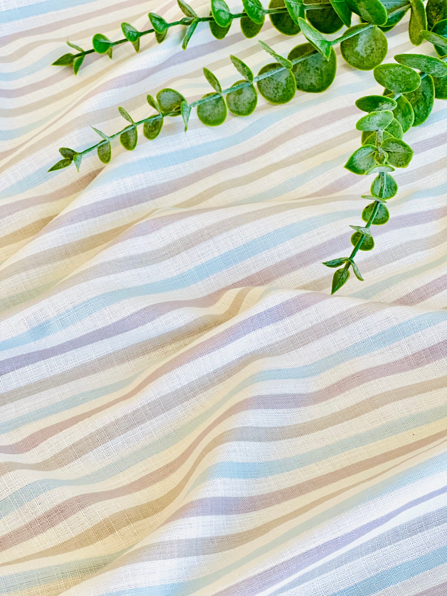 Printed Linen Baby Stripes