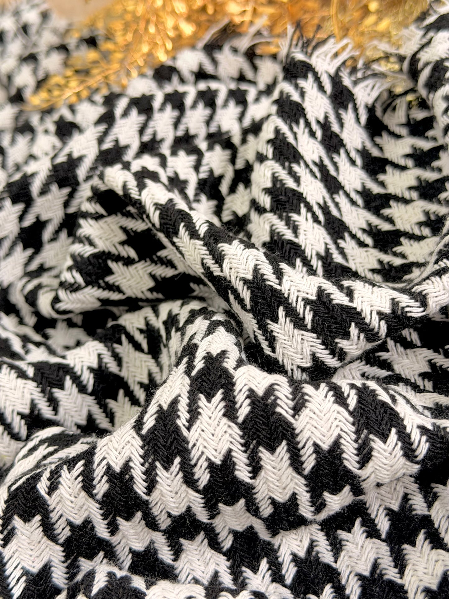 Tweed Houndstooth Noir