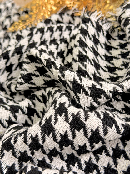 Tweed Houndstooth Noir