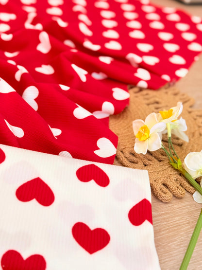 Printed Rib Sweet Valentine