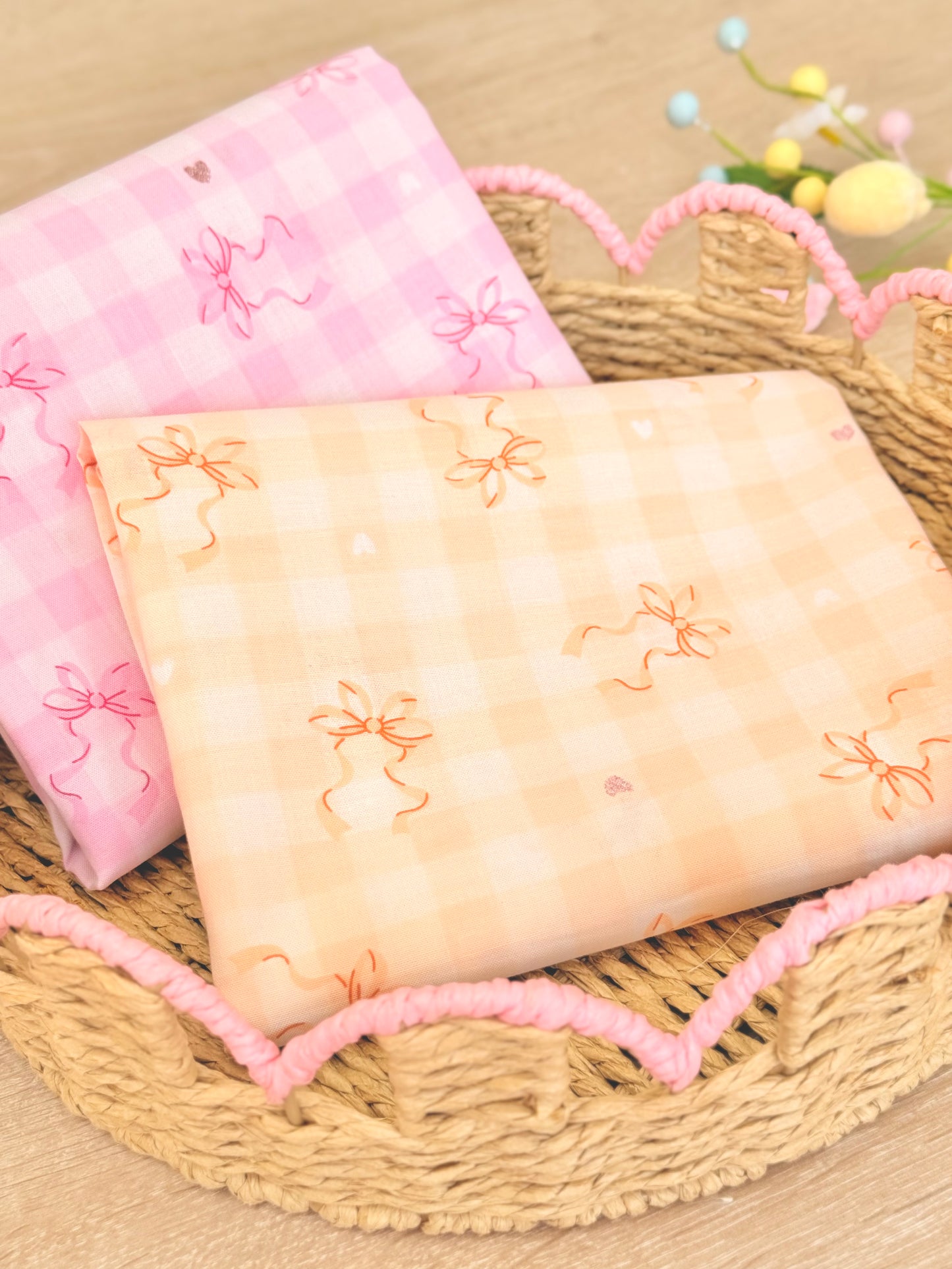 Printed Cotton Shiny Ribbons