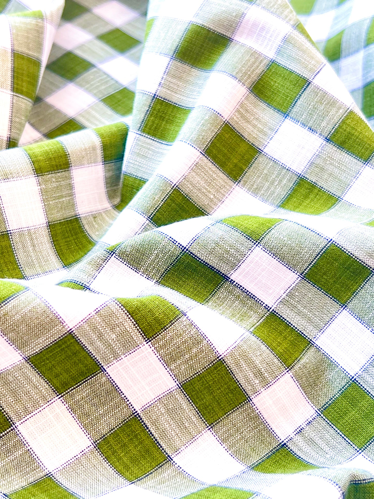 Printed Linen Checks 05