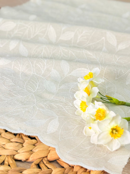Embroidered Linen Pure Botanica