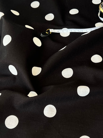 Printed Linen Big Dot