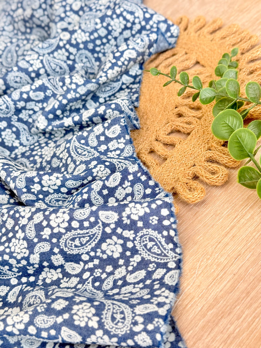 Printed Denim Bandana