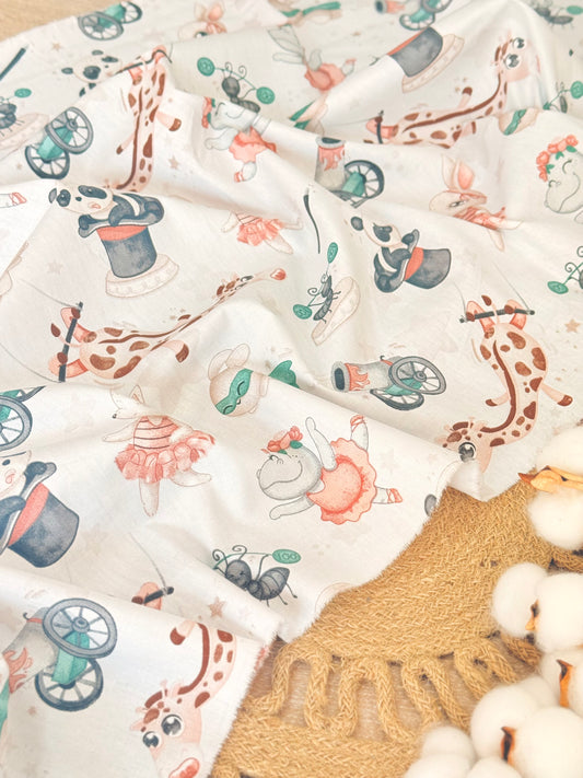 Cotton Twill Playful Circus