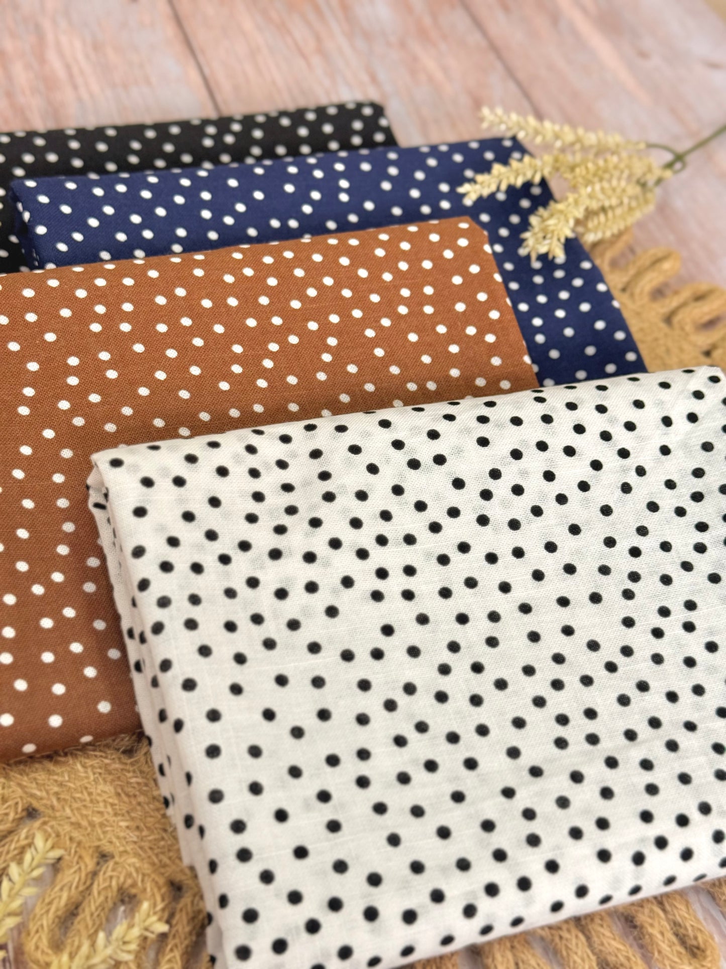 Printed Linen Polka Atelier