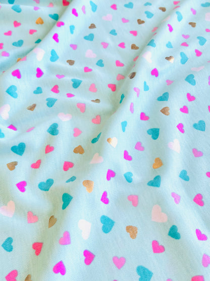 Interlock Foil Confetti Hearts