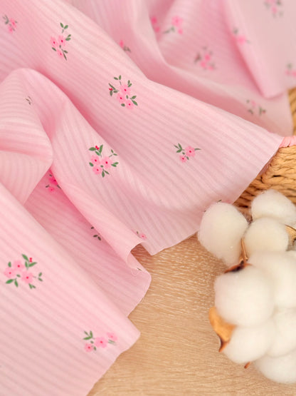Printed Voile Petal Whisper