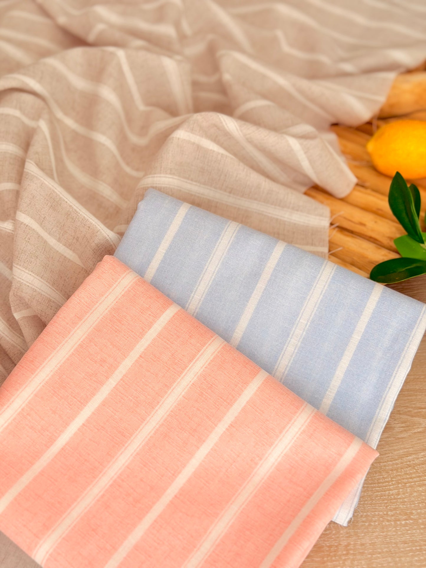 Printed Linen Stripes 21