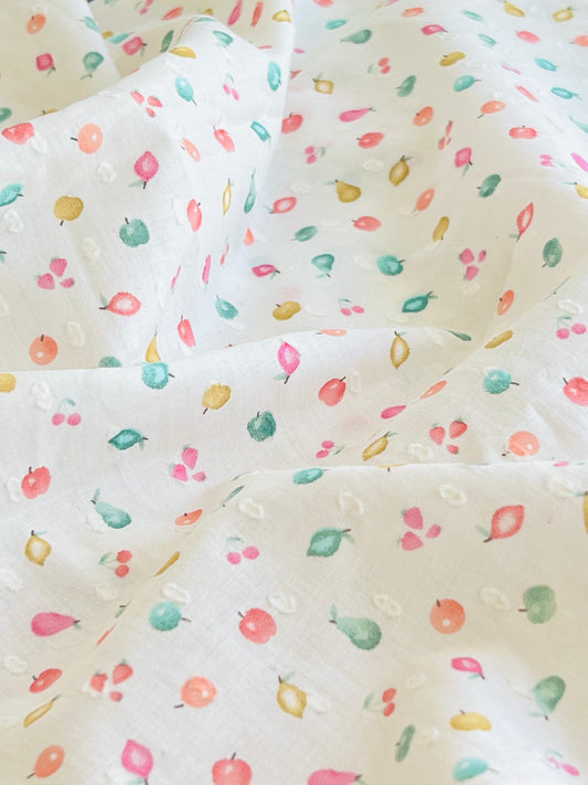 Printed Plumeti Cotton Fruits