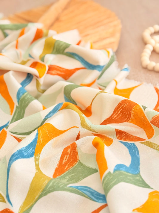 Printed Linen Color Flow