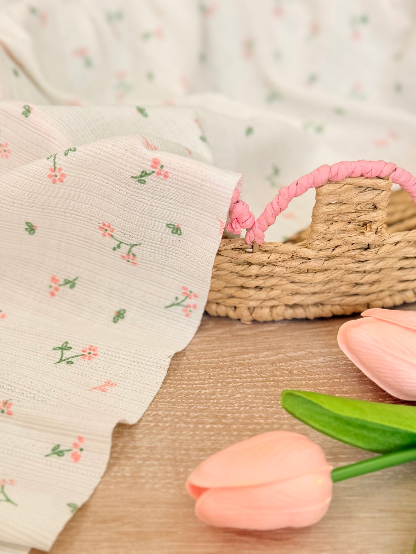 Printed Cotton Jersey Petite Meadow