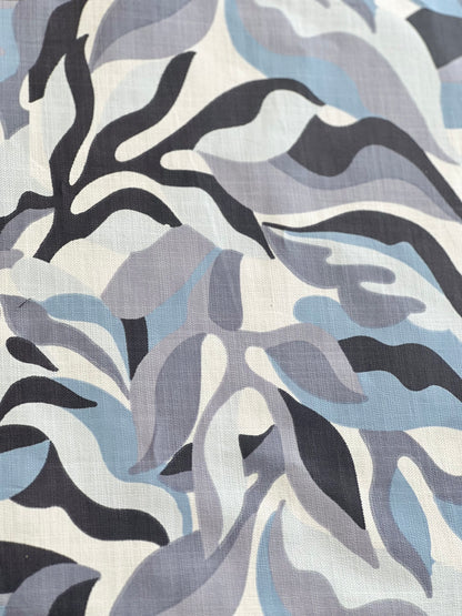 Slub Printed Linen Urban Jungle