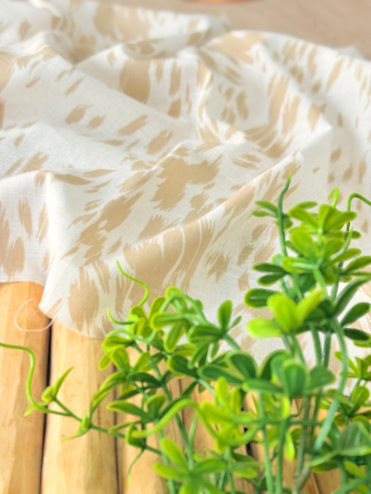 Printed Linen Brushstroke