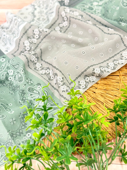Printed Linen Bandana Bloom