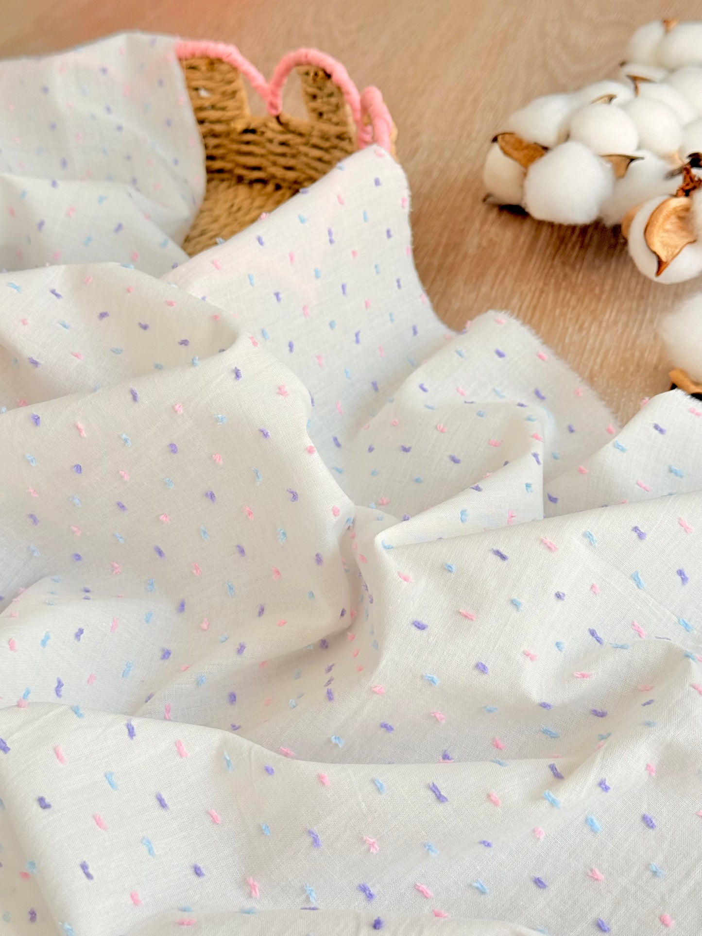 Plumeti Cotton Candy Dots | Algodón Plumeti